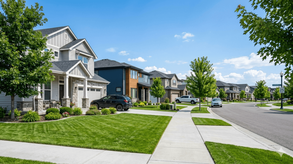 Welcoming residential neighborhood in Nampa, ID
